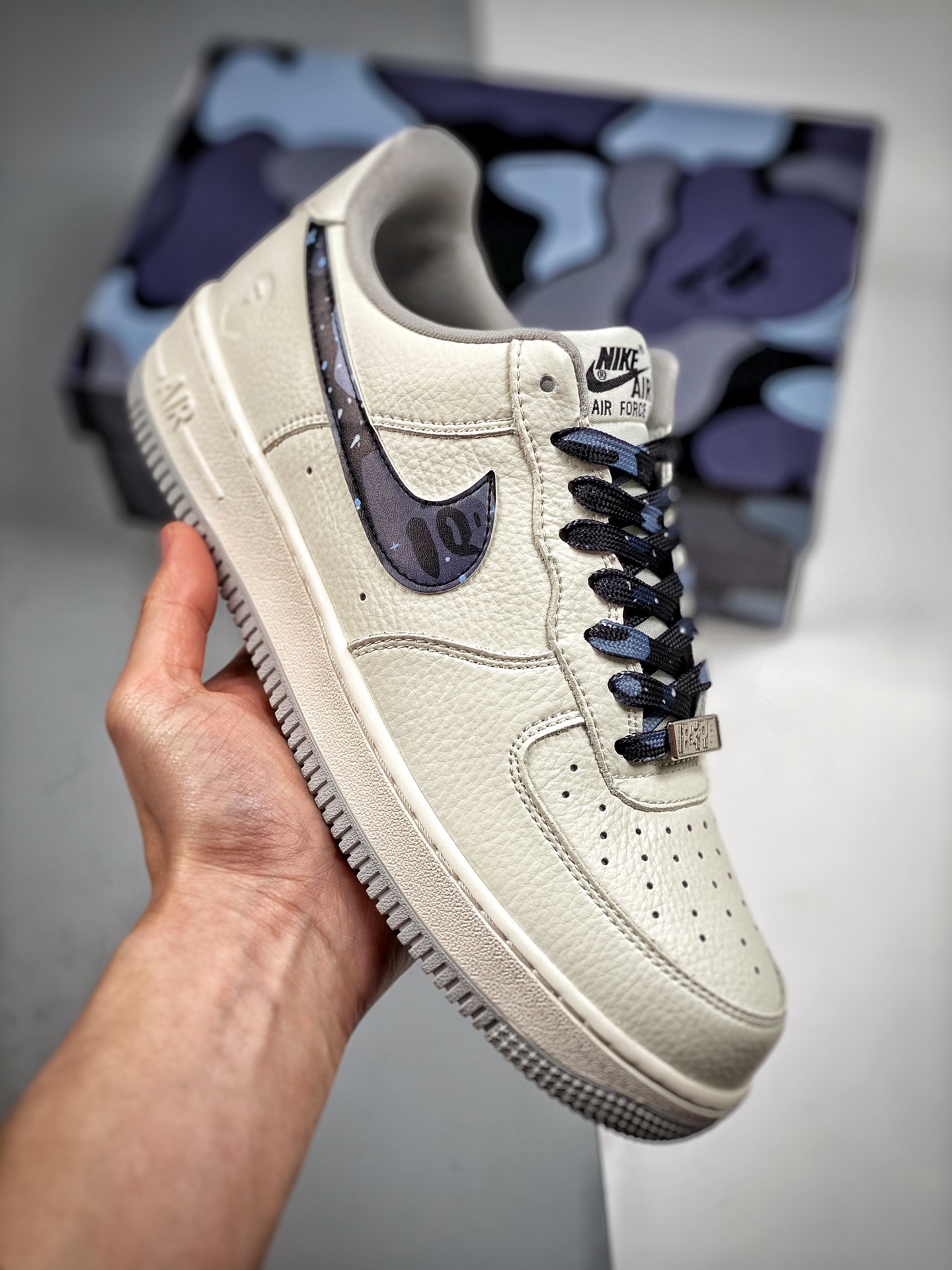 Nk Air Force 1 Low '07 negro crema amarillo, horma original, plantilla original, crea el estilo auténtico de Air Force,…