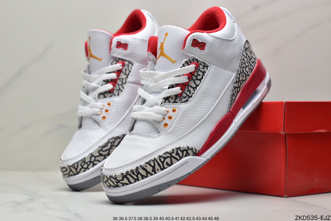270 Air Jordan 3 Retro ”Cardinal” 红雀 AJ3 CT8532-126