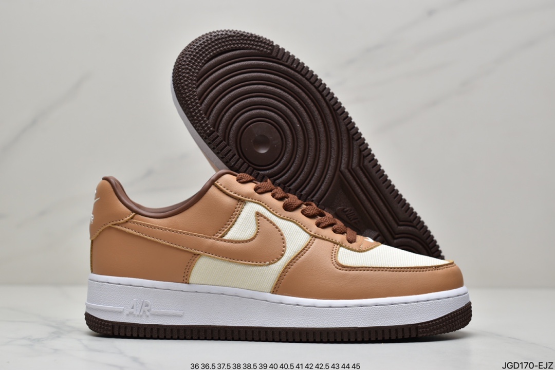 180 耐克Nike Air Force 1 Low Waterproof Wheat 棕黄空军一号DJ6395-100