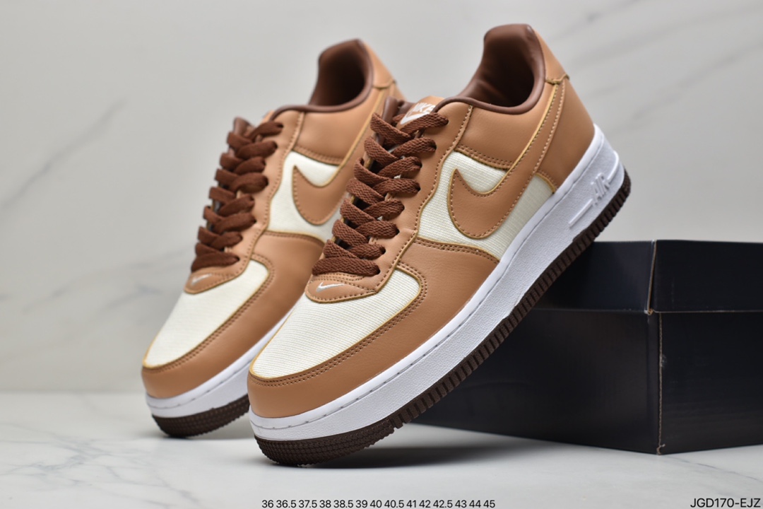 180 耐克Nike Air Force 1 Low Waterproof Wheat 棕黄空军一号DJ6395-100
