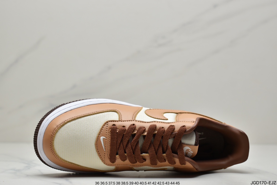 180 耐克Nike Air Force 1 Low Waterproof Wheat 棕黄空军一号DJ6395-100