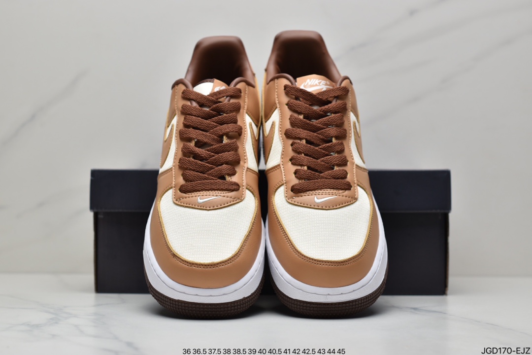 180 耐克Nike Air Force 1 Low Waterproof Wheat 棕黄空军一号DJ6395-100