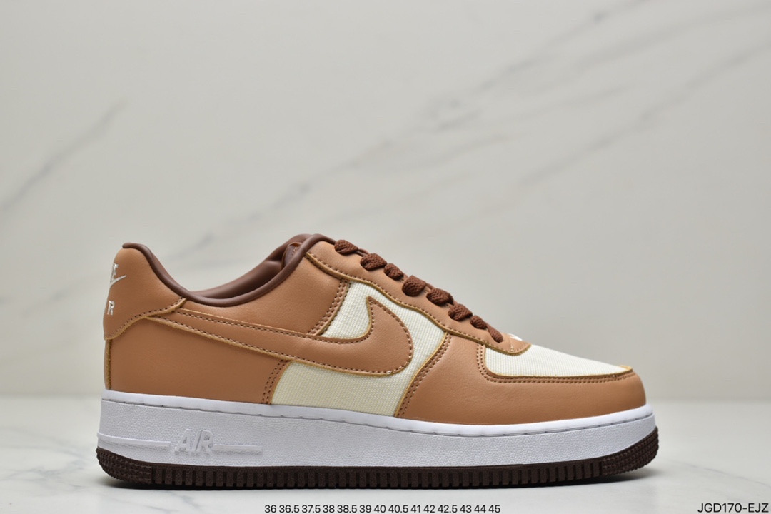 180 耐克Nike Air Force 1 Low Waterproof Wheat 棕黄空军一号DJ6395-100