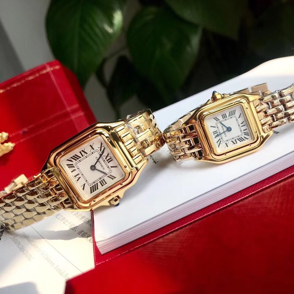 New 18k Gold-Plated Panthère de Cartier Watch: Glamorous and Elegant Women’s Timepiece - 图片 4