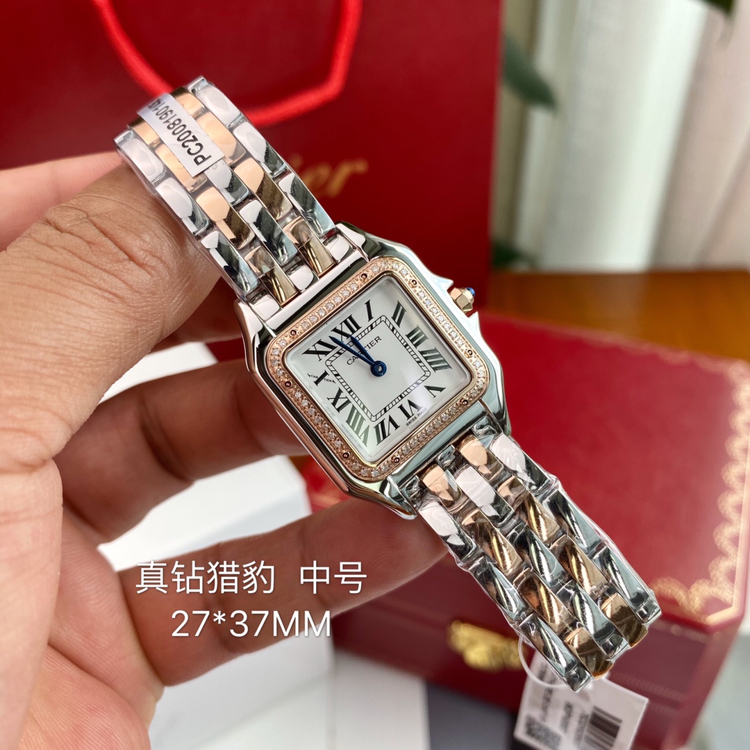 Panthère de Cartier Diamond Watch: Elegant, Confident, High-End Luxury Timepiece - 图片 2