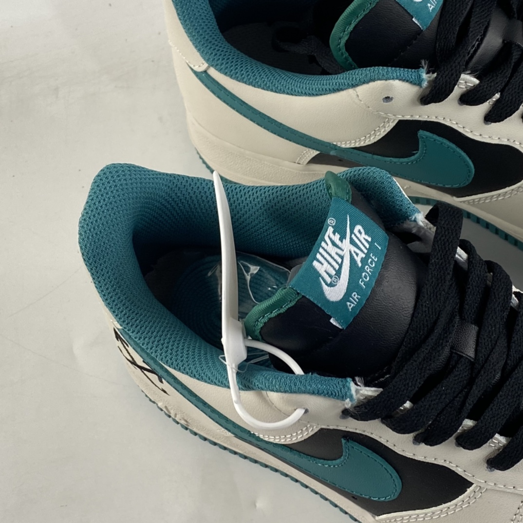 P240 NIKE Air Force 1’07 Low 黑白绿空军一号板鞋 BS8872-023
