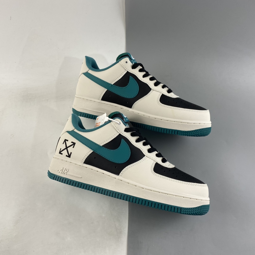 P240 NIKE Air Force 1’07 Low 黑白绿空军一号板鞋 BS8872-023