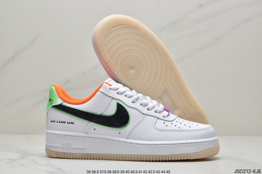 200 耐克Air Force 1 Low 白橙原楦头原纸板 打造纯正空军版型DO2333-101