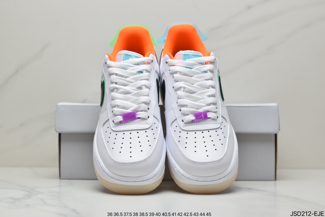 200 耐克Air Force 1 Low 白橙原楦头原纸板 打造纯正空军版型DO2333-101