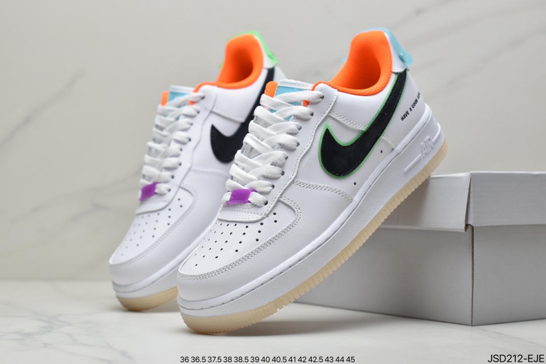 200 耐克Air Force 1 Low 白橙原楦头原纸板 打造纯正空军版型DO2333-101