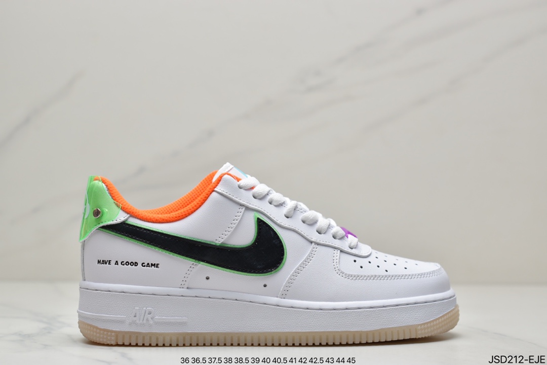 200 耐克Air Force 1 Low 白橙原楦头原纸板 打造纯正空军版型DO2333-101
