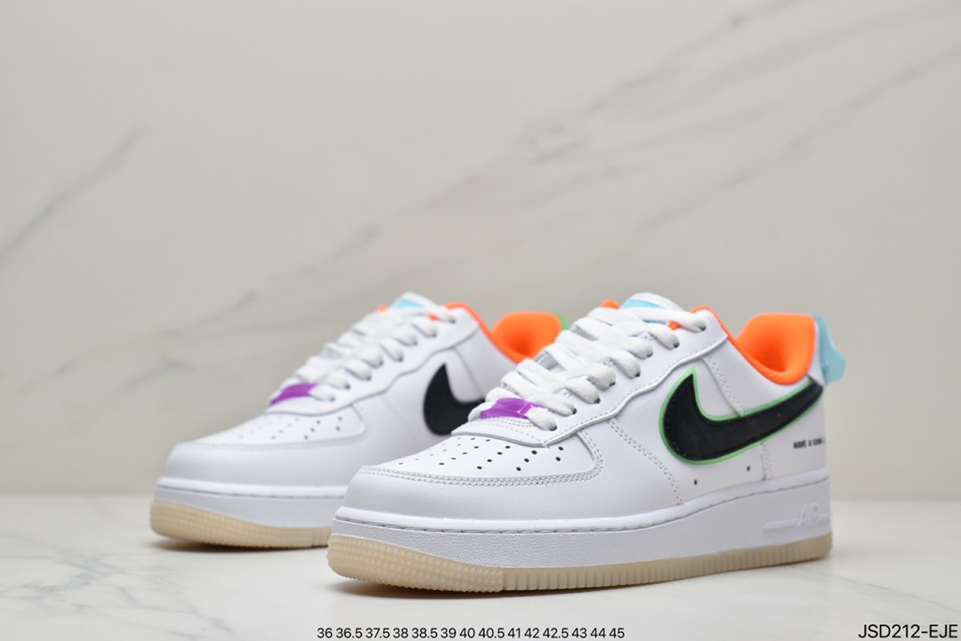200 耐克Air Force 1 Low 白橙原楦头原纸板 打造纯正空军版型DO2333-101