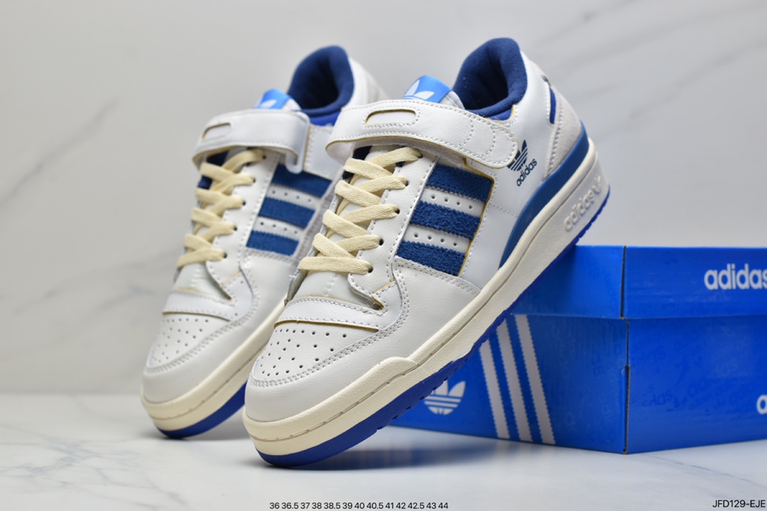 Adidas Clover Originals Forum 84 Low Rome Series Velcro Shoes GW0298