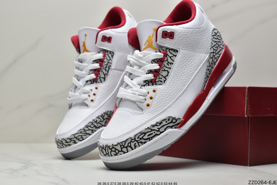 250 Air Jordan 3 Retro ”Cardinal” 红雀 AJ3 CT8532-126