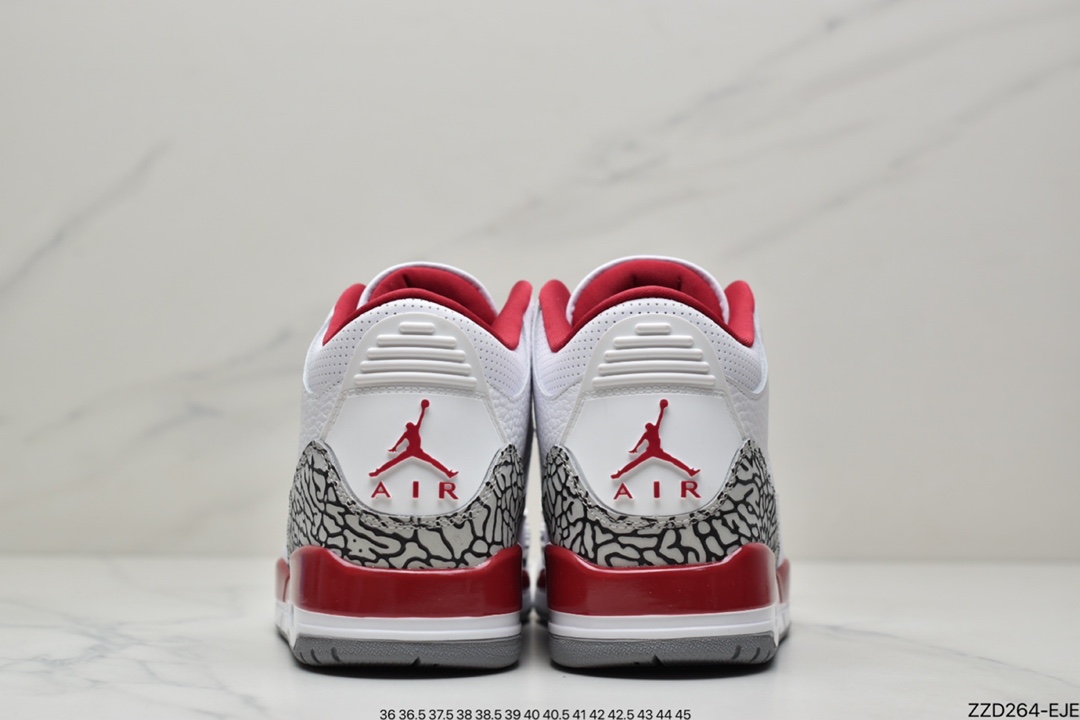 250 Air Jordan 3 Retro ”Cardinal” 红雀 AJ3 CT8532-126
