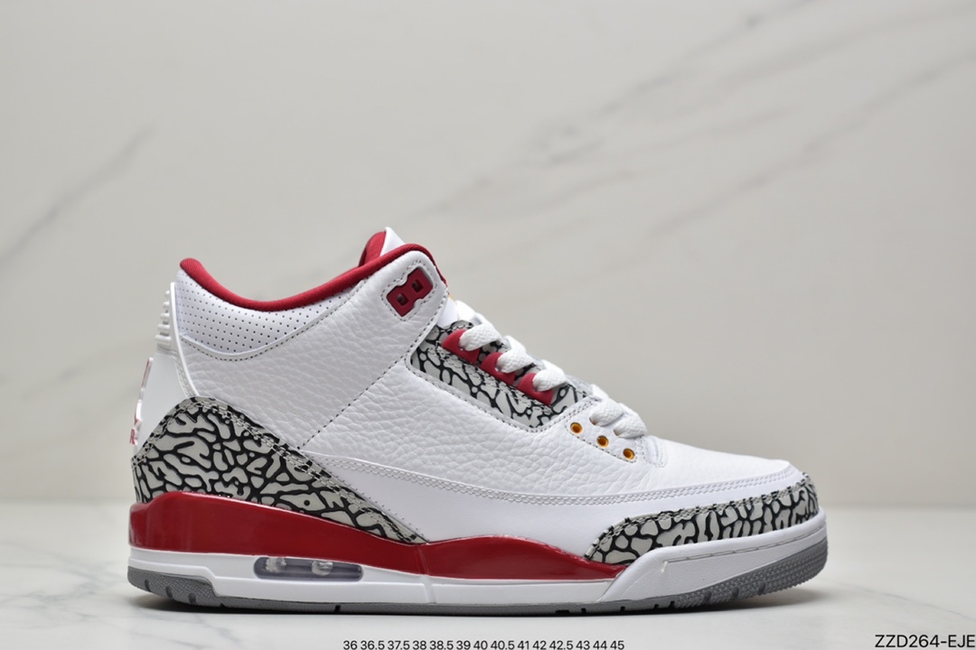 250 Air Jordan 3 Retro ”Cardinal” 红雀 AJ3 CT8532-126
