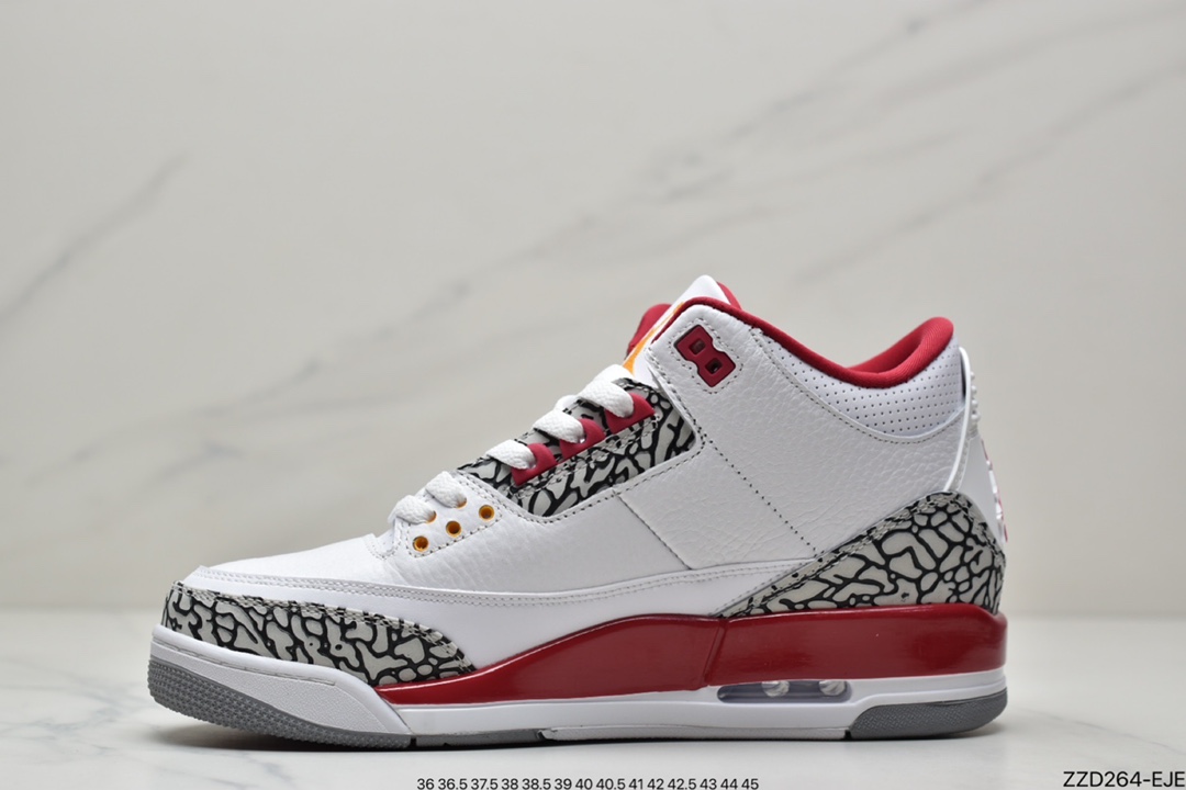 250 Air Jordan 3 Retro ”Cardinal” 红雀 AJ3 CT8532-126