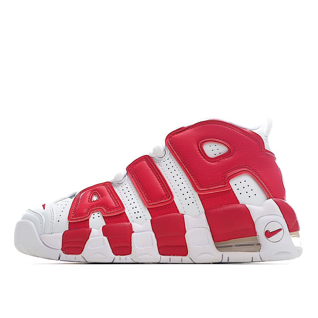 H0 公司级 Nike Air More Uptempo OG耐克 皮蓬全掌气垫篮球鞋原楦原档案开发版型采用一致牛培革鞋面材质市面最为修正全掌真气垫模具可视全掌透明中底气垫