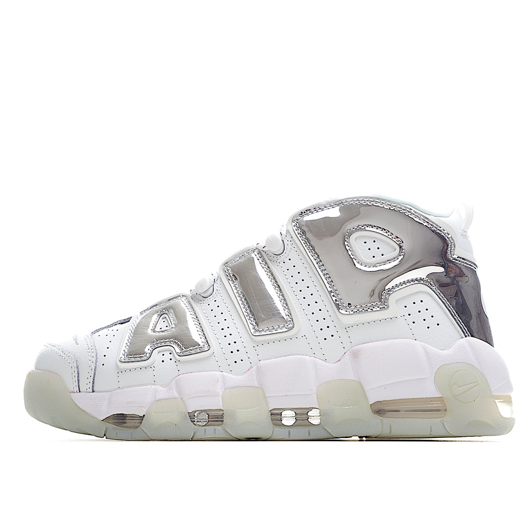 H0 公司级 Nike Air More Uptempo OG耐克 皮蓬全掌气垫篮球鞋原楦原档案开发版型采用一致牛培革鞋面材质市面最为修正全掌真气垫模具可视全掌透明中底气垫