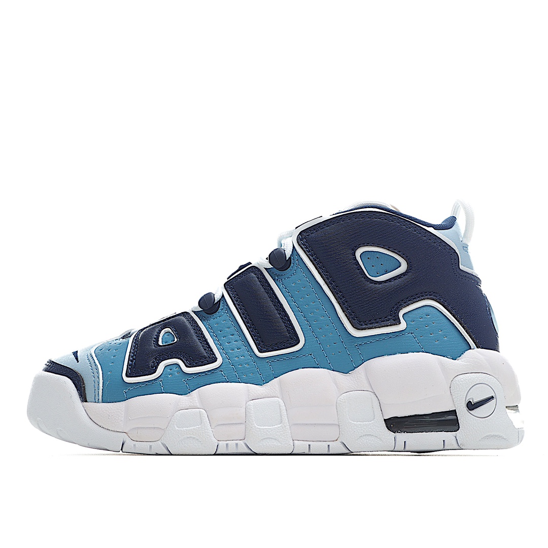 H0 公司级 Nike Air More Uptempo OG耐克 皮蓬全掌气垫篮球鞋原楦原档案开发版型采用一致牛培革鞋面材质市面最为修正全掌真气垫模具可视全掌透明中底气垫