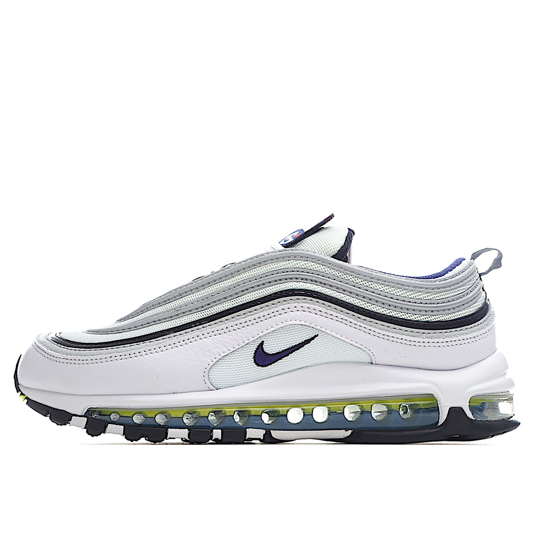 H5 公司级别 NK Air Max 97 子弹反光全掌气垫跑鞋 颜文字 鞋舌可替换DIY魔术贴