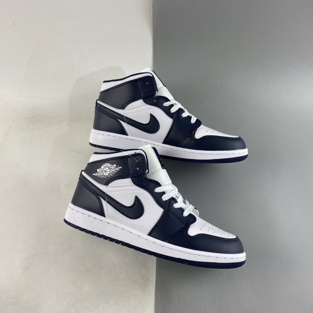 Air Jordan 1 Mid AJ1 Joe 1 Mid-top all-match casual sports sneakers 554724-174