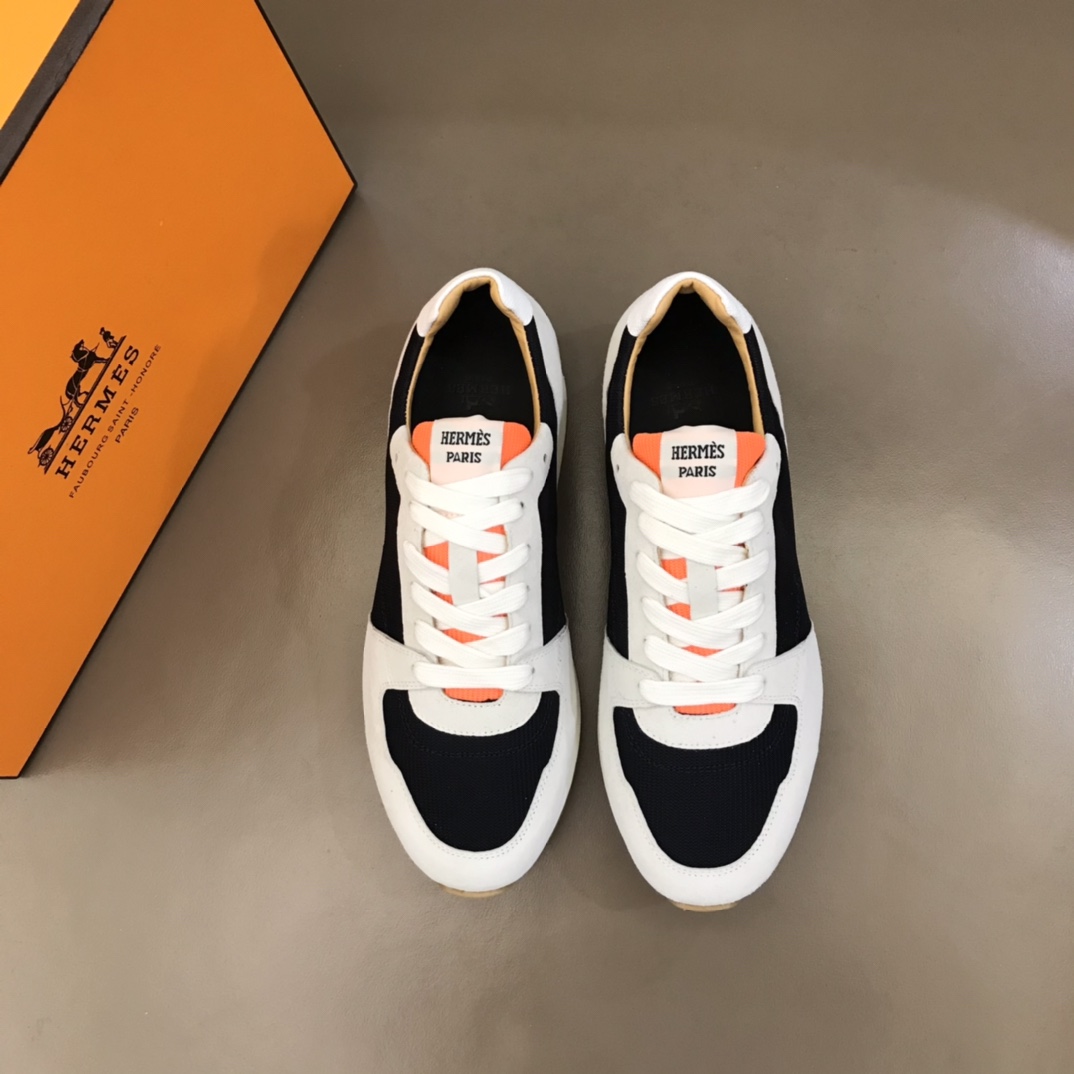 Hermes Casual Shoes Wholesale Replica
 Splicing Men Calfskin Canvas Chamois Cowhide Epsom Sheepskin Casual