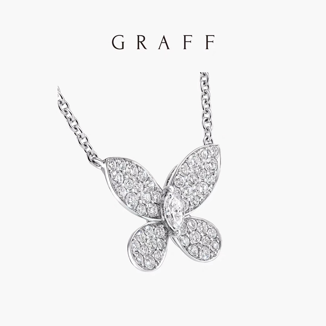 NO:101456,Seiko version top brand Graf Necklaces, high-end jewelry custom imitation diamond series, showing luxury, high-end customization, luxury s silver-plated platinum-plated imitation diamond butterfly necklace!  Dancing elf, butterfly texture, super gorgeous and beautiful butterfly necklace, original logo, original chain tail beads can be adjusted slidingly, Grave, necklace19860909精工版本顶级品牌 格拉芙 项链高级珠宝定制仿真钻系列 尽显奢华 高端定制 奢侈 s银镀铂金仿真钻蝴蝶 项链！翩翩起舞的小精灵 蝴蝶质感超赞 上身超华丽优美蝴蝶项链 原本logo 原版链尾扣珠子可以滑动调节,格拉芙,necklace,Jewelry