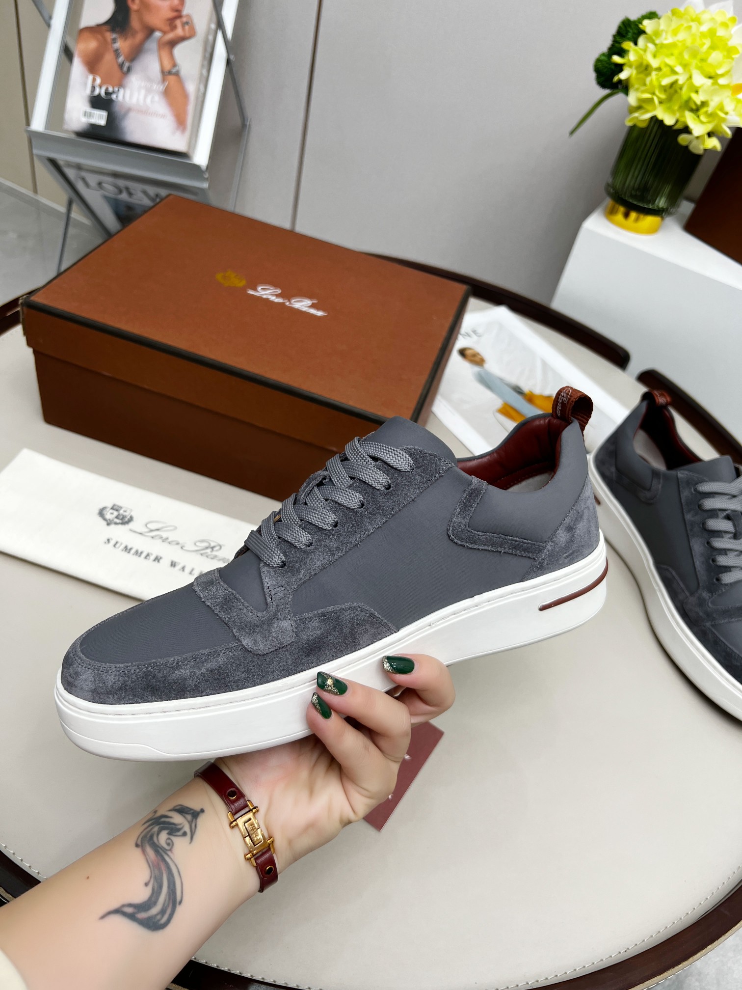 precio de fábrica .Loro Piana * grado superior auténtico nuevo transporte de los hombres comprar ori