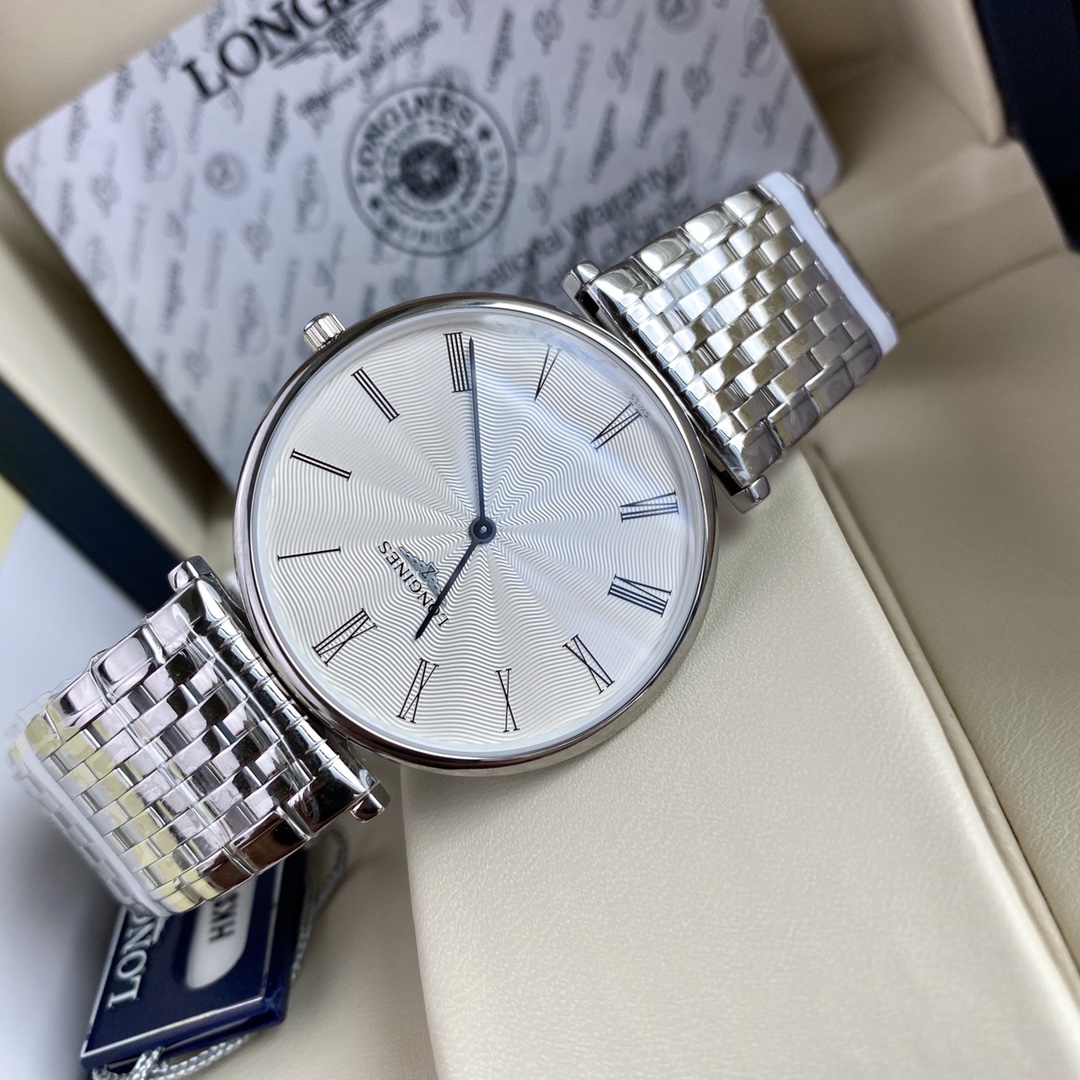 浪琴 嘉岚系列 石英腕表包,男,手表 6