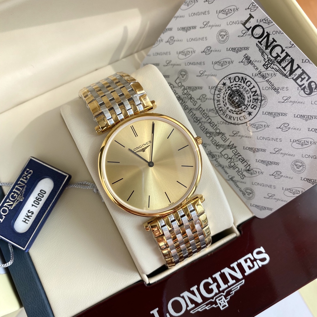 浪琴 嘉岚系列 石英腕表包,男,手表 3