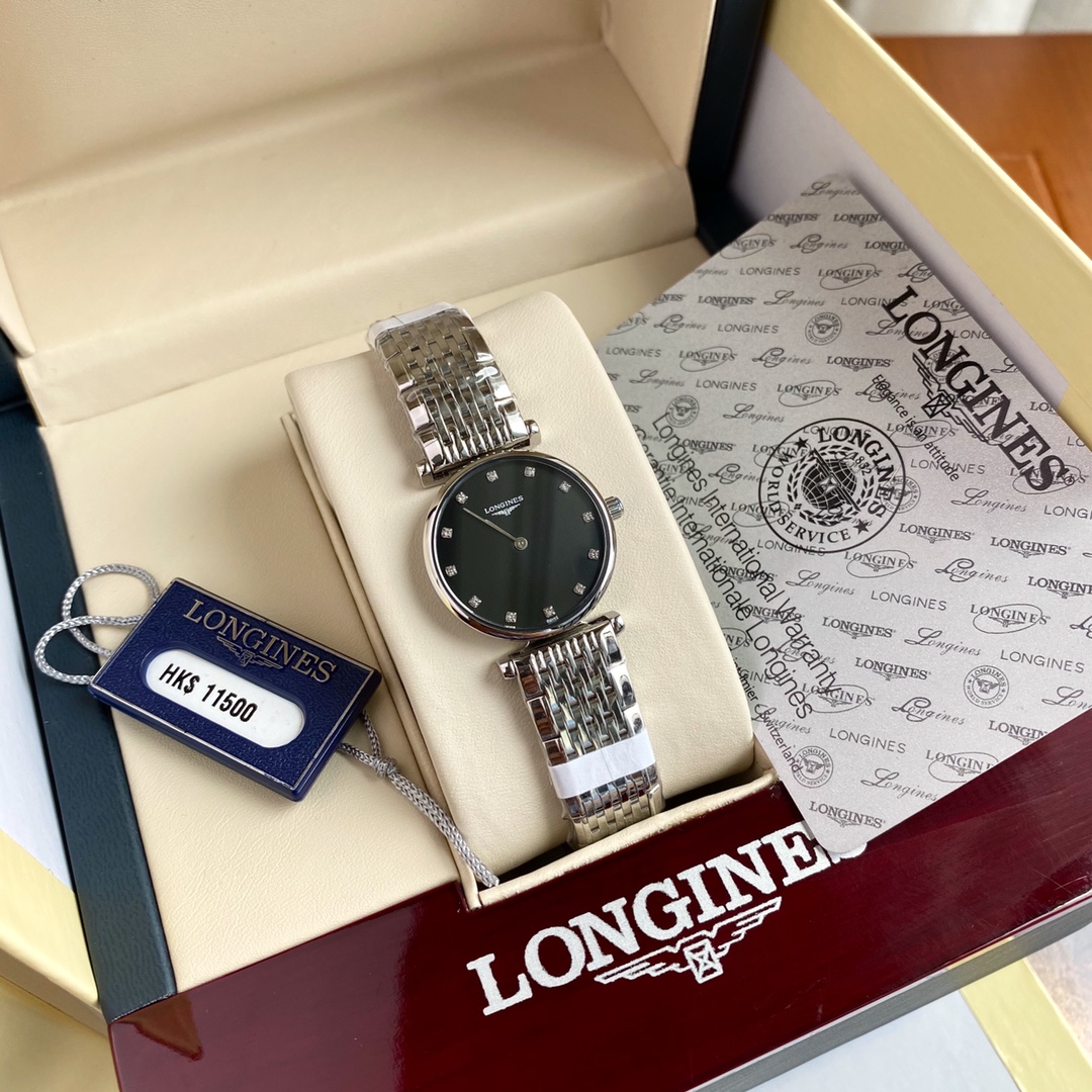 浪琴 嘉岚系列 石英腕表包,女,手表 2