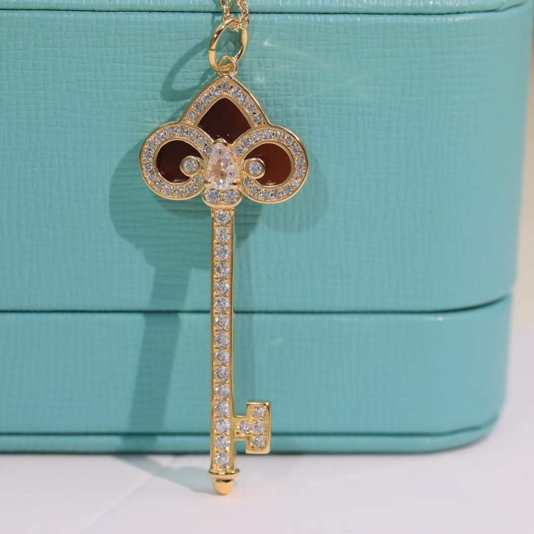 Tiffany & Co. Tiffany&Co. Fleur de Lis 钥匙项链