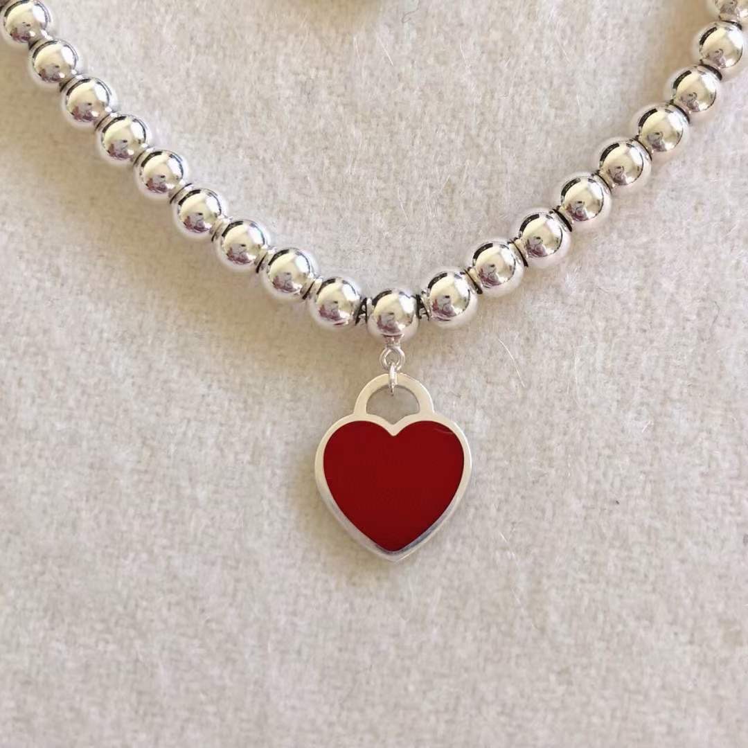 Tiffany & Co. Tiffany & Co./蒂芙尼红色双心珐琅手链