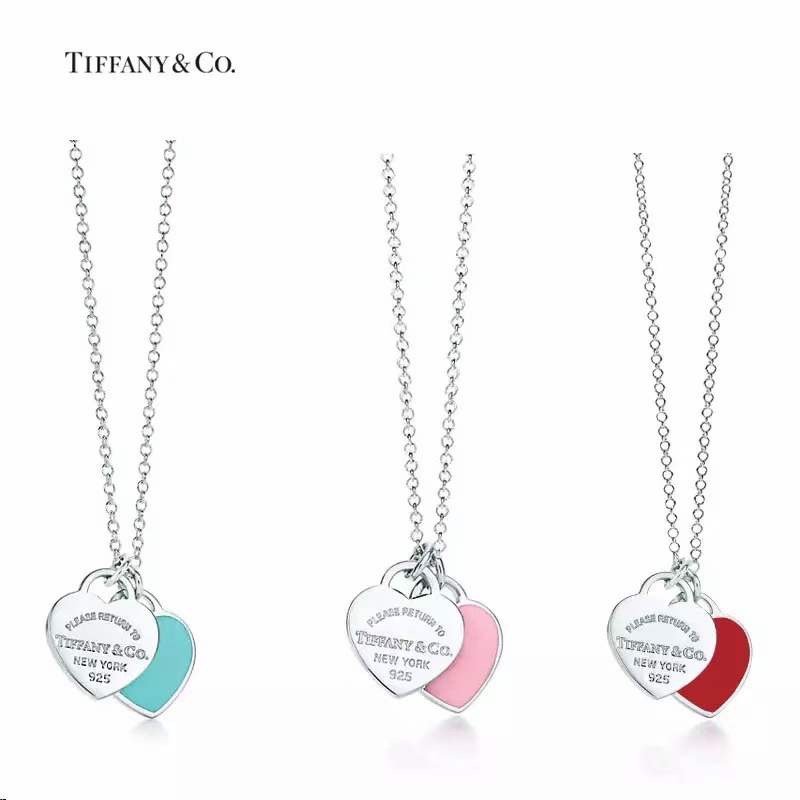 NO:104412,Tiffany double heart-shaped enamel blue heart, pink heart love pendant necklace Enamel blue heart, pink heart love pendant necklace Tiffany theme The popular Tiffany theme is always the focus of attention Chain length 40 Pink, blue, and red three colors available, Tiffany necklace, tiffany, necklace19860909Tiffany双心形珐琅蓝心、粉心爱心吊坠项链 珐琅蓝心、粉心爱心吊坠项链Tiff…经典双桃心项链流行的蒂芙尼主题 永远是众人瞩目的焦点 链长40 粉色,蓝色,红色三色可选,蒂芙尼项链,tiffany,necklace,Jewelry