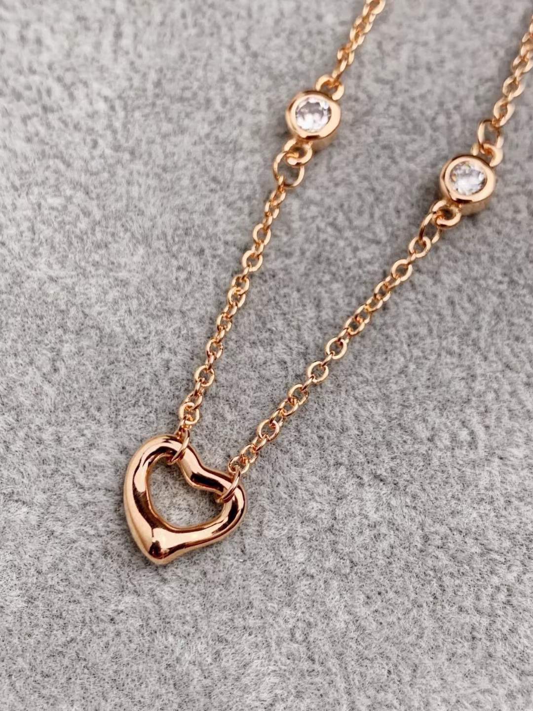 Tiffany & Co. Tiffany&Co.玫瑰金单钻心扉爱心手链