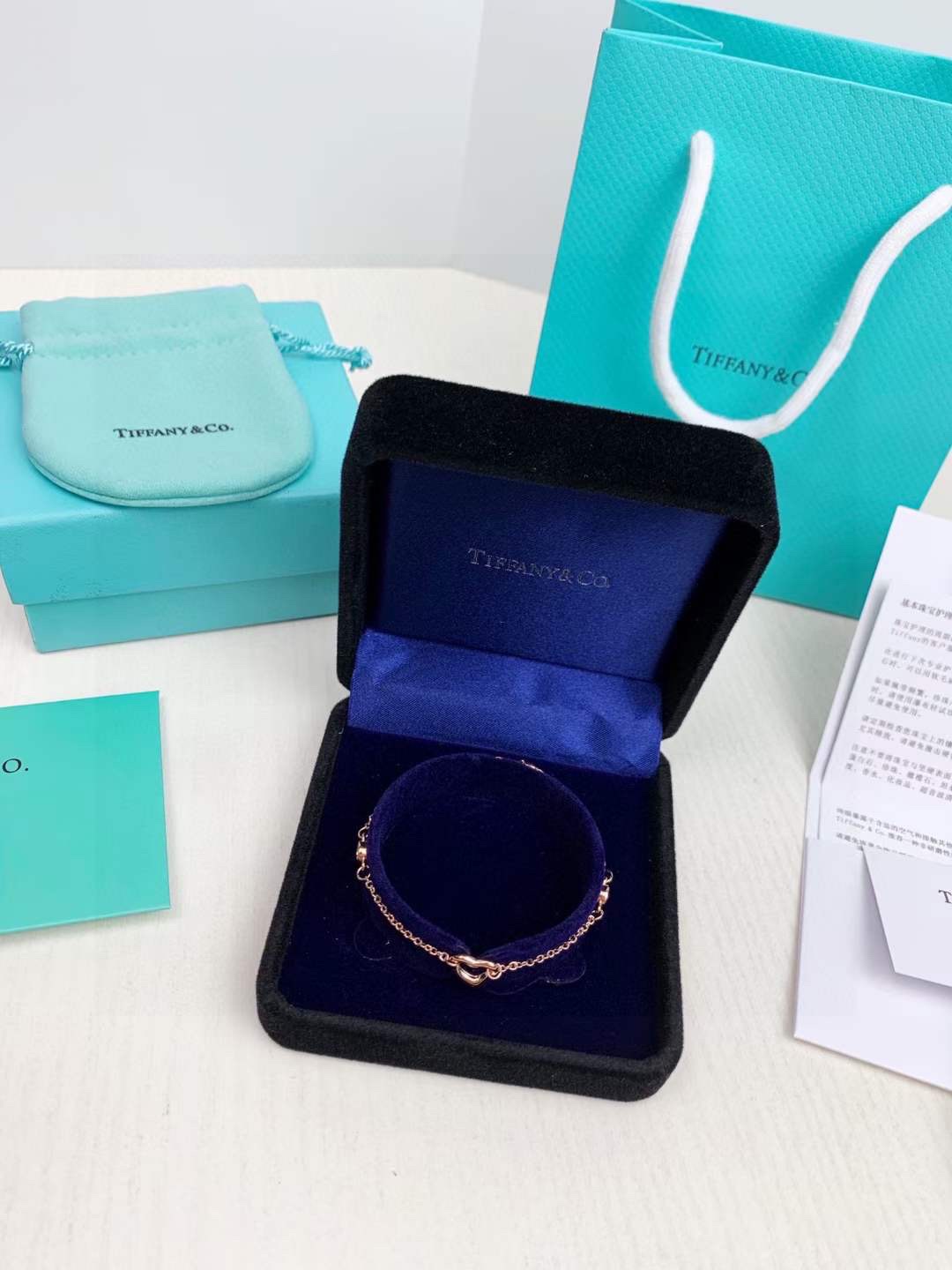 Tiffany & Co. Tiffany&Co.玫瑰金单钻心扉爱心手链