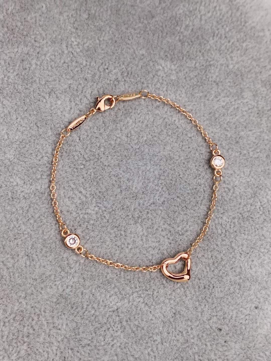 Tiffany & Co. Tiffany&Co.玫瑰金单钻心扉爱心手链
