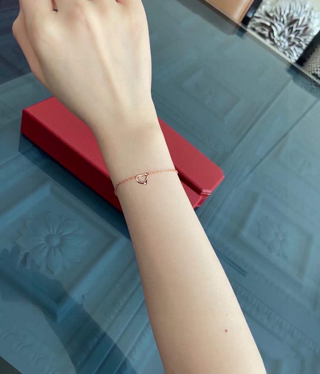 Tiffany & Co. Tiffany&Co.玫瑰金单钻心扉爱心手链