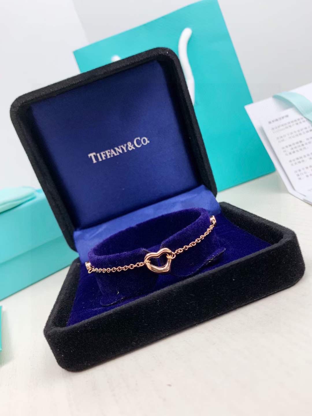 Tiffany & Co. Tiffany&Co.玫瑰金单钻心扉爱心手链