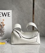 Loewe Puzzle Handbags Crossbody & Shoulder Bags White Calfskin Cowhide Underarm