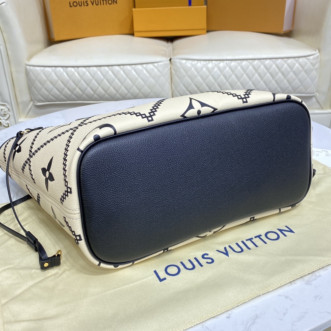 顶级原单M46040黑/M46039白2022春季系列Neverfull手袋取材MonogramEmpr