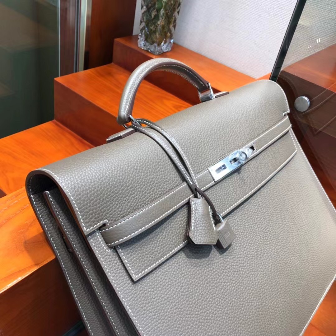 Hermes Kelly Etoupe 38cm business