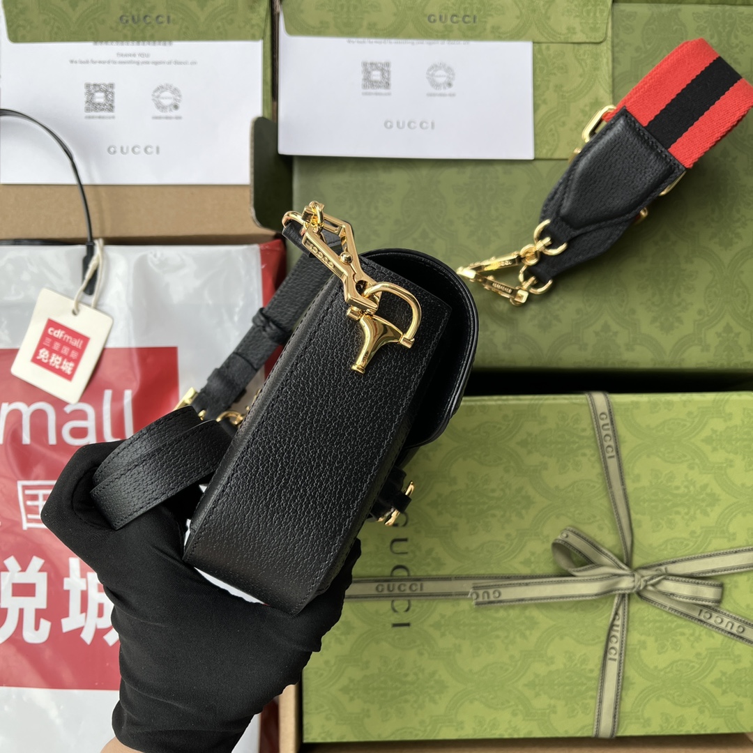 原厂皮配Cdfmall三亚免税店手提袋Gucc1955HorsebitBag！经典的马衔扣+Monogr