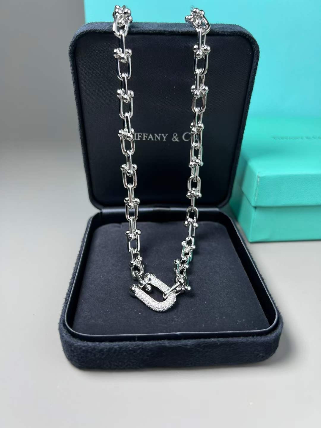 Tiffany & Co. Tiffany&co.hardwear系u形双链环竹节项链