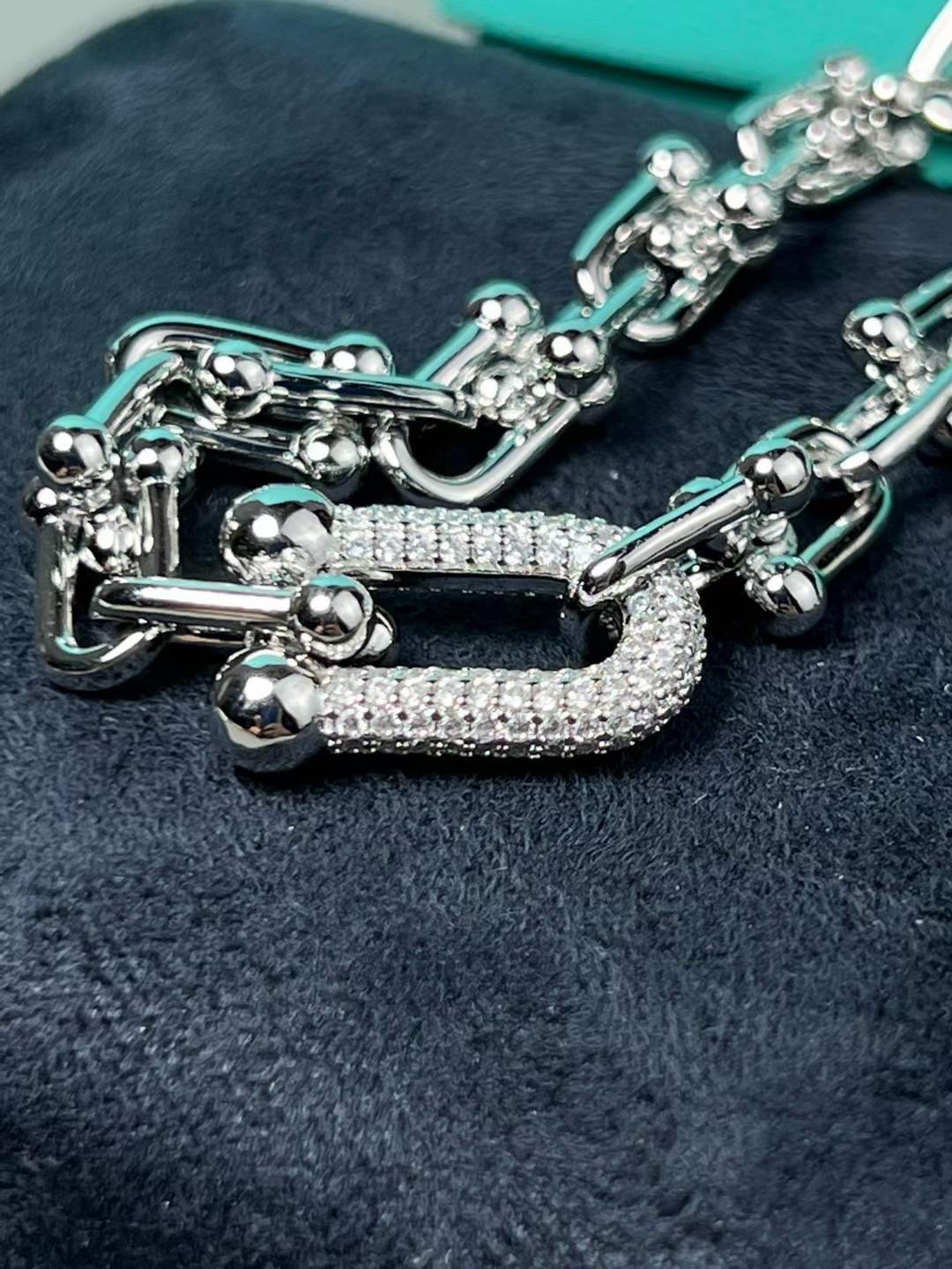 Tiffany & Co. Tiffany&co.hardwear系u形双链环竹节项链