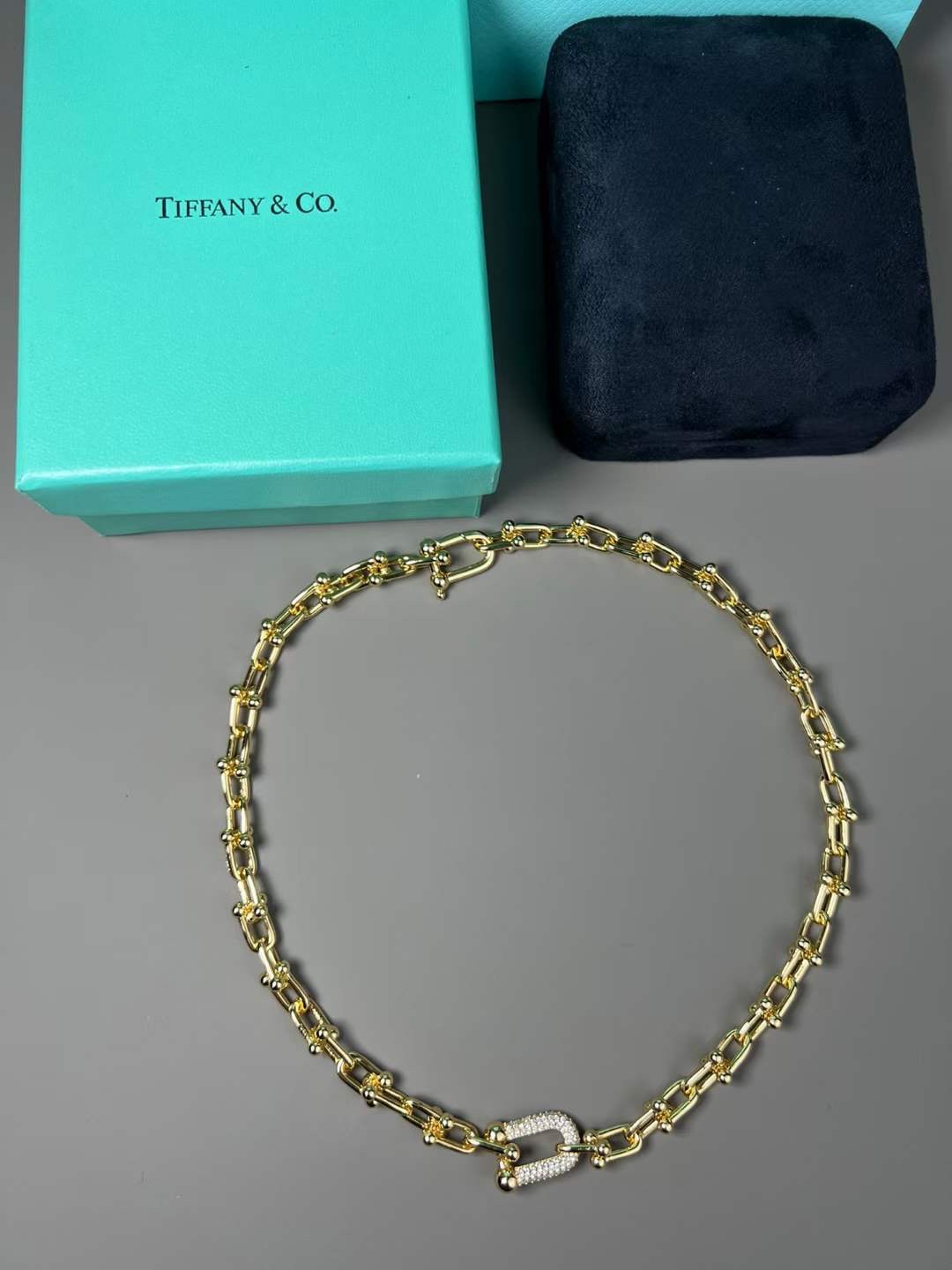 Tiffany & Co. Tiffany&co.hardwear系u形双链环竹节项链
