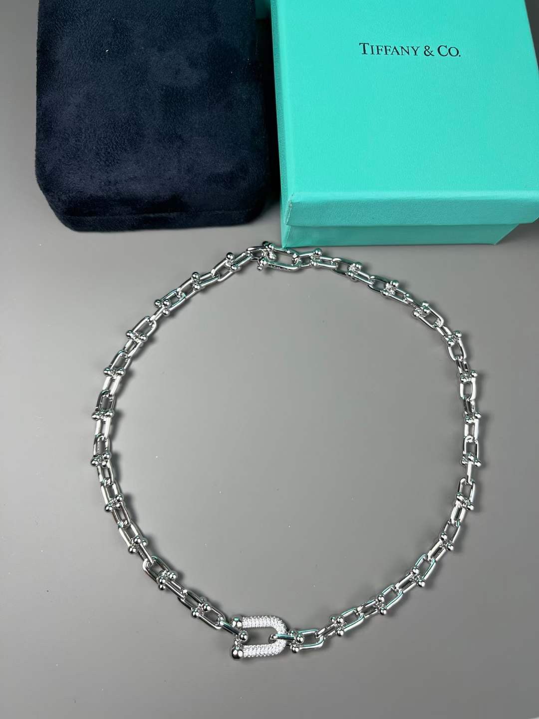 Tiffany & Co. Tiffany&co.hardwear系u形双链环竹节项链