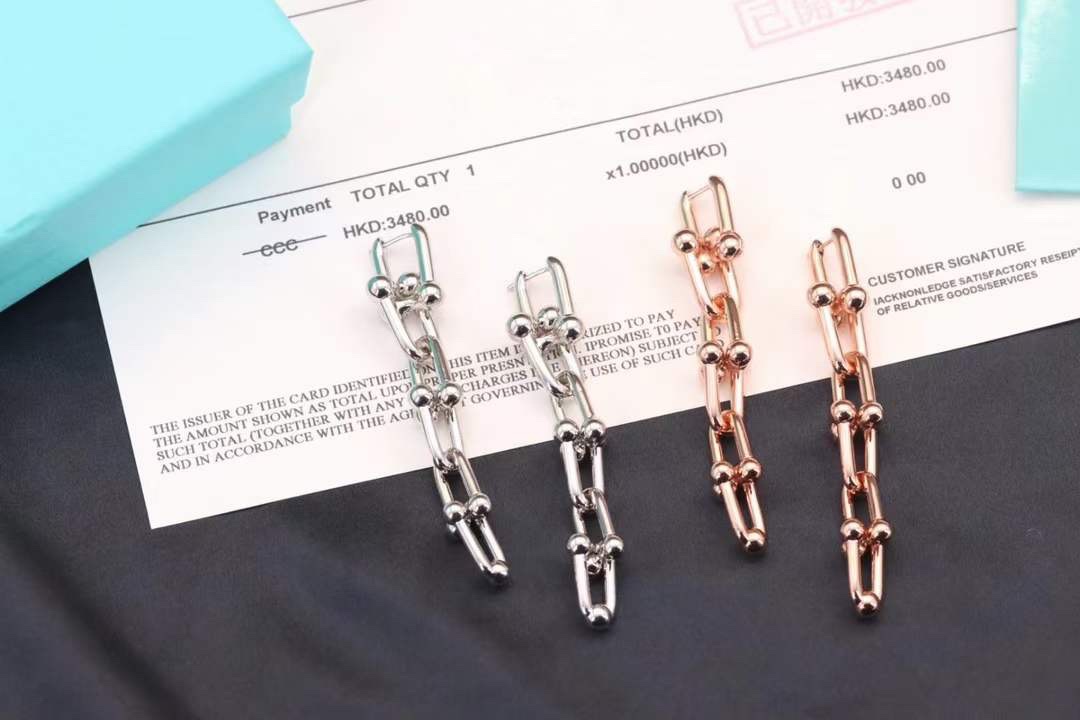 Tiffany & Co. Tiffany&Co. hardwear系列 U型竹节耳环