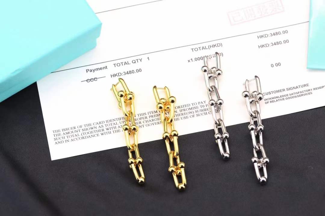 Tiffany & Co. Tiffany&Co. hardwear系列 U型竹节耳环